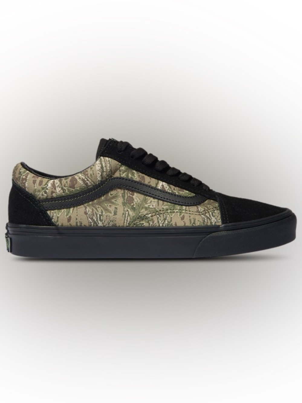 Vans Women's Black and Olive Camo Old Skool Sneakers 8 new